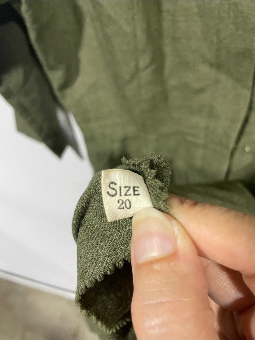 True vintage 50s Olive Green Women's Midi Dress - Picture 7 of 7